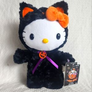 Sanrio Hello Kitty Halloween Kids Toy Black Cat Fuzzy Costume 19” Music Stepper
